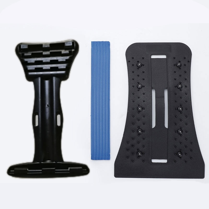 Magnetotherapy Multi-Level Adjustable Back Massager Stretcher Waist Neck Fitness Lumbar Cervical Spine Support Pain Relief - Tampa Home & Garden Store