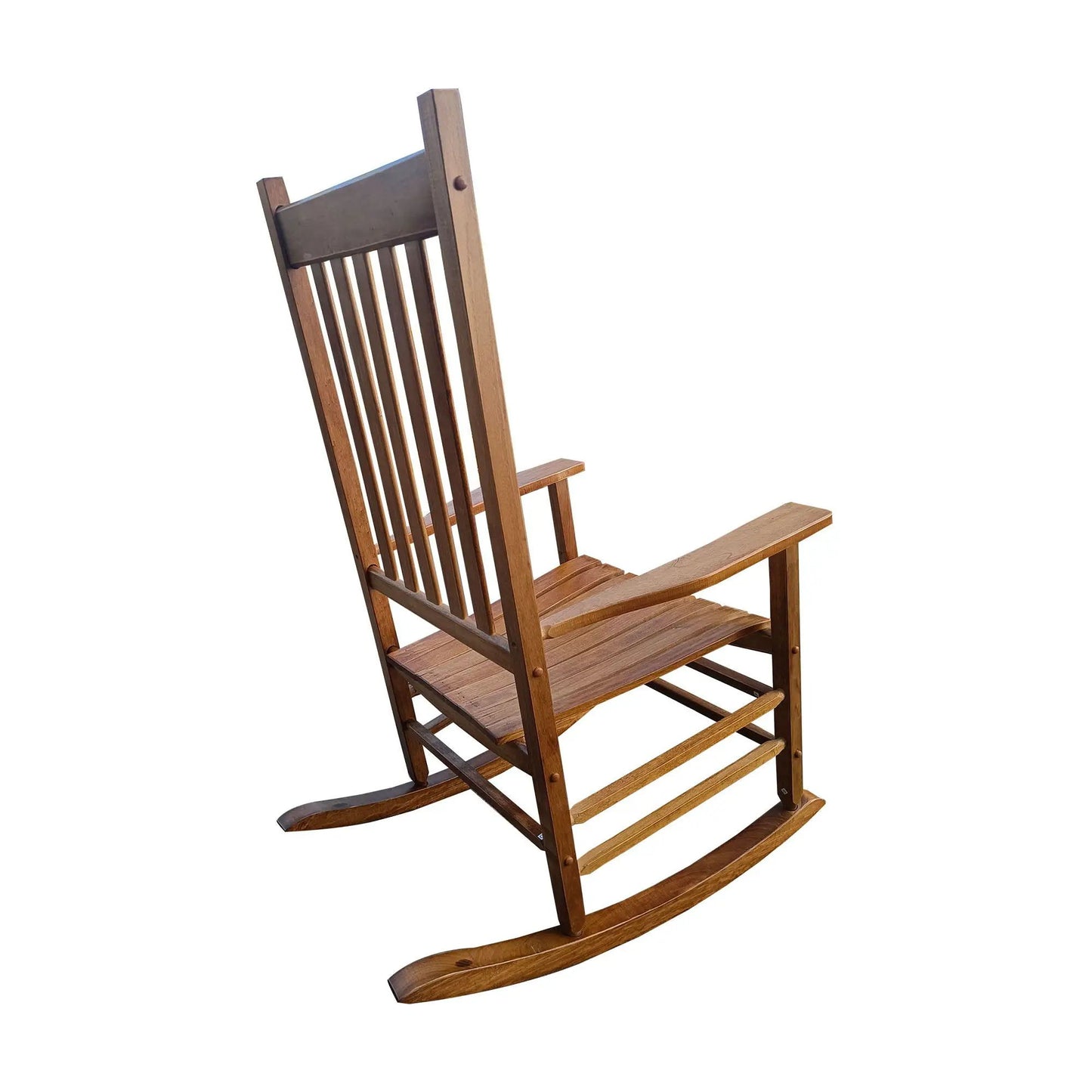 Balcony Porch Rocking Wood Chair for Adults