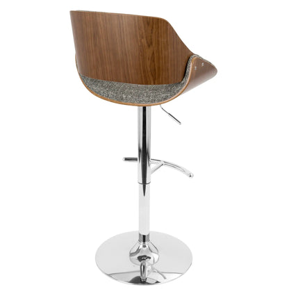 Fabrizzi Mid Century Barstool with Swivel