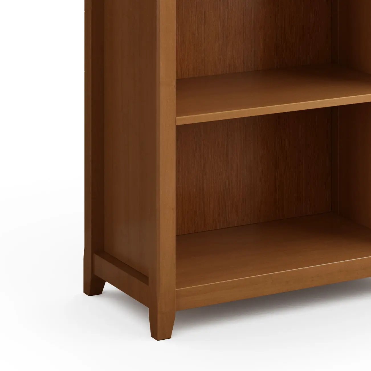 Amherst Five Shelf Bookcase Handcrafted Wood