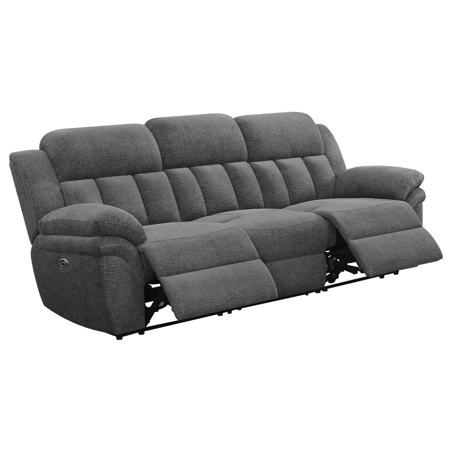 Divine Tufted Reclining Sofa with Memory Foam