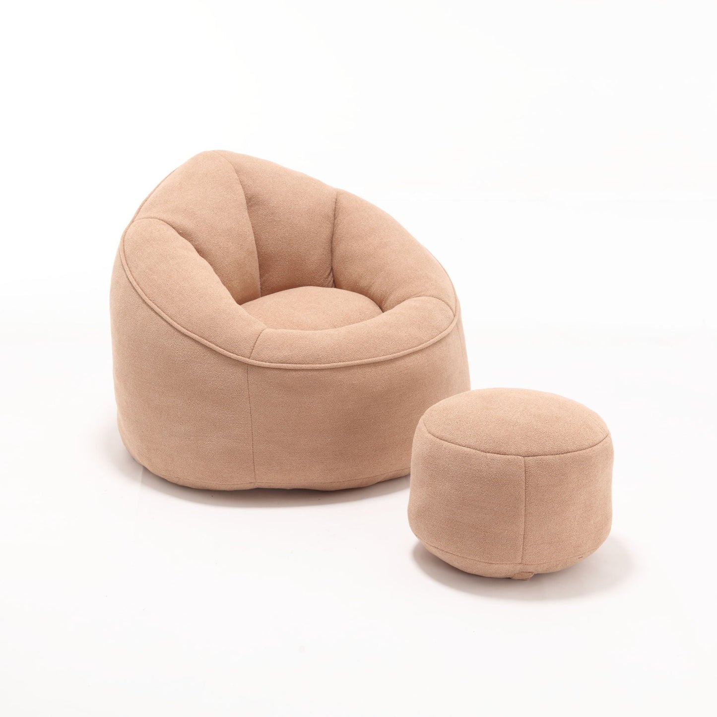 Cozy Bean Bag Chair With Foam and Footrest
