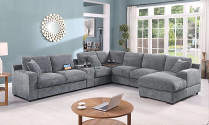 Celine Fabric Corner Sectional Sofa Right Chaise