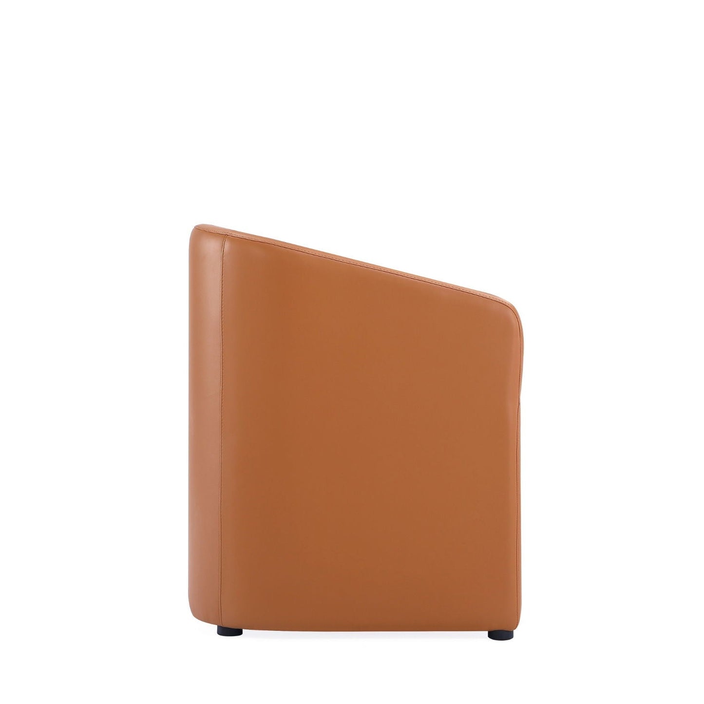 Anna and Modern Round Vegan Dining Armchair