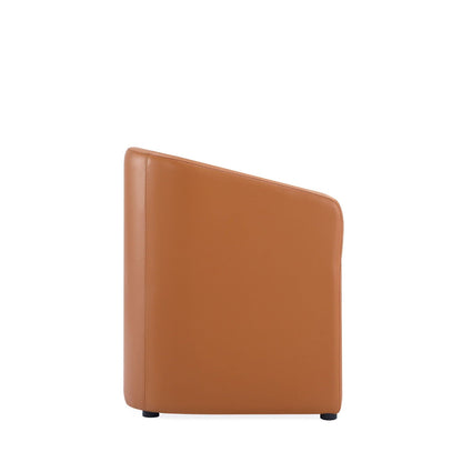 Anna and Modern Round Vegan Dining Armchair