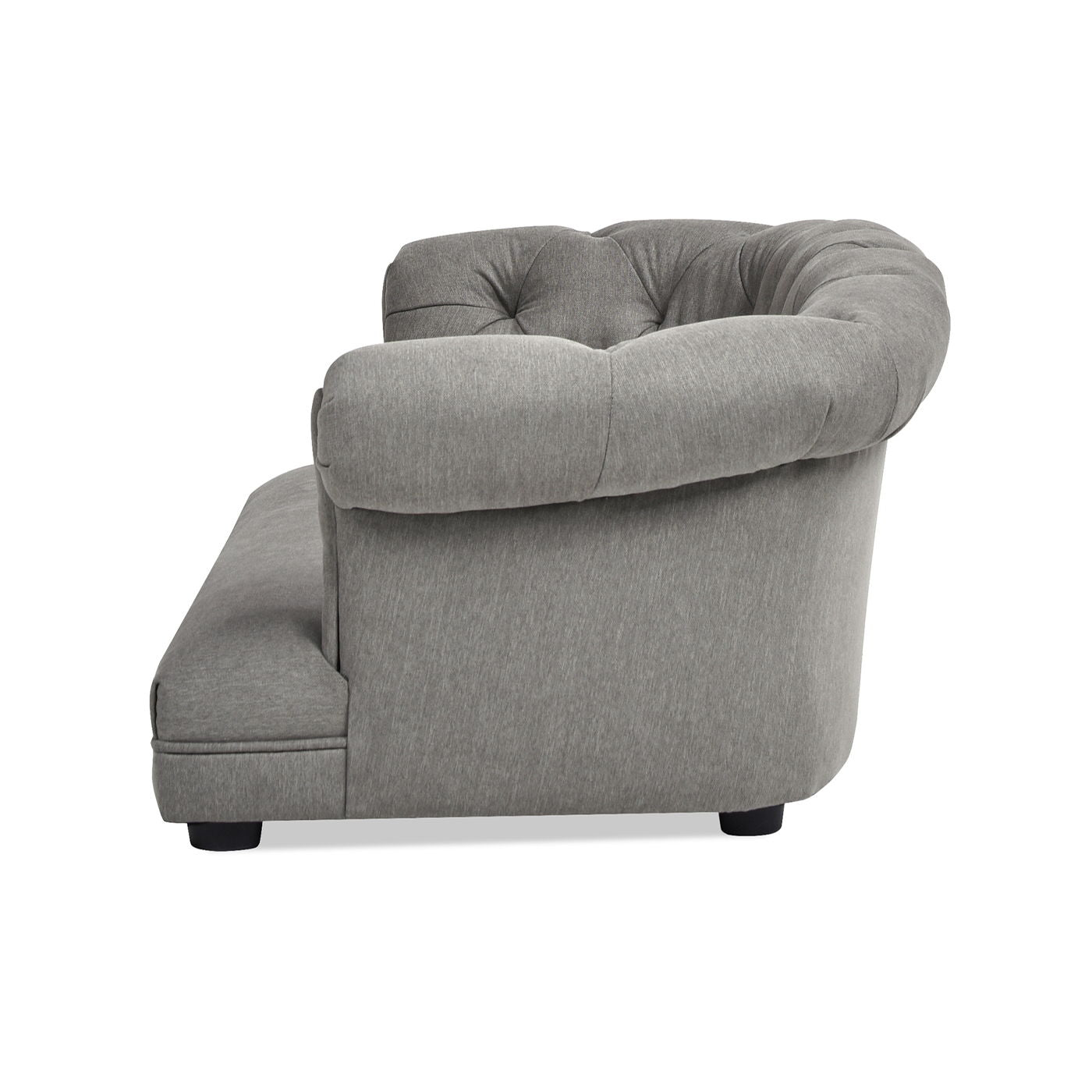 Kiki Chesterfield Dog Sofa Bed Medium gray fabric by HouseOfZazla on Tampa Home & Garden Store