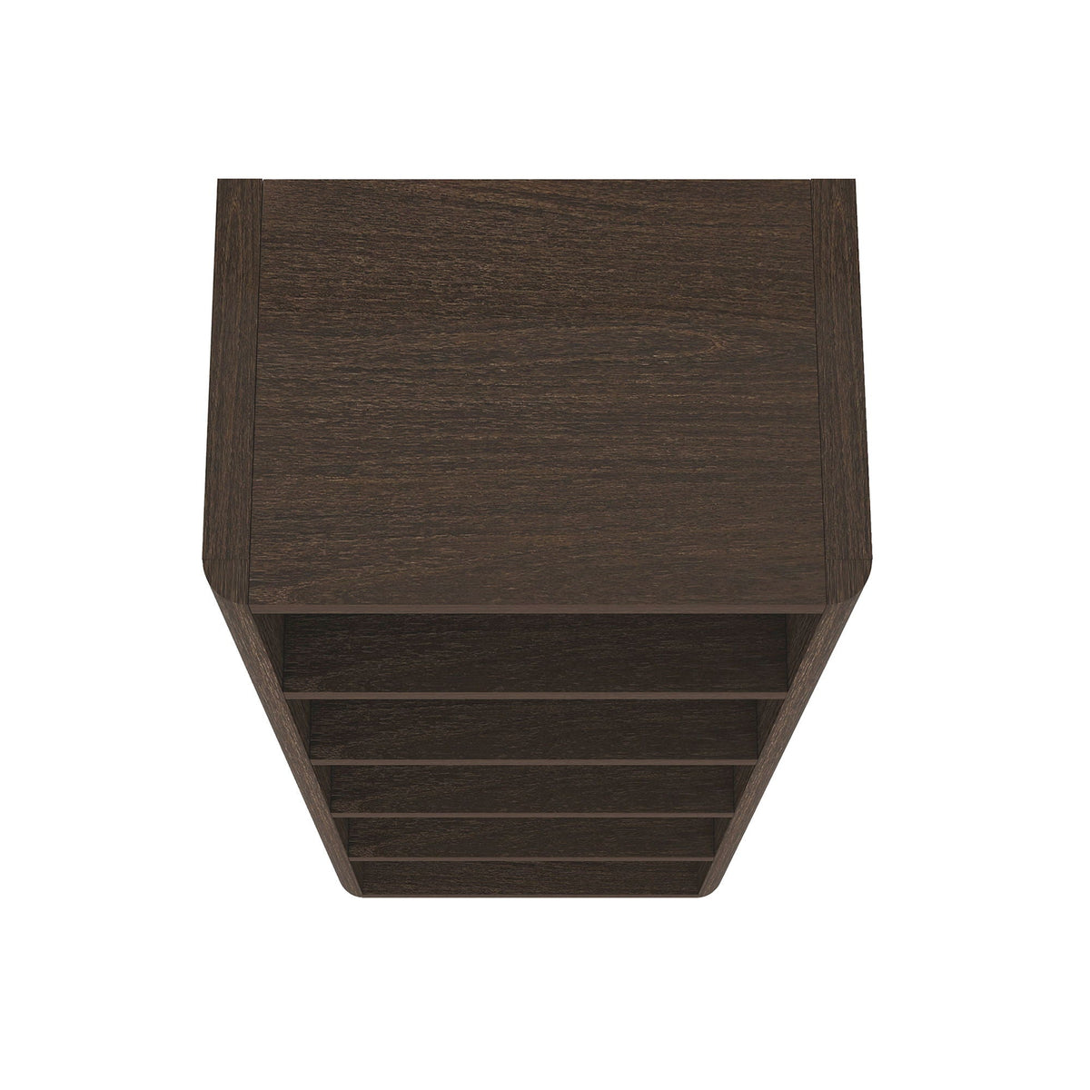 Open Bookcase with Adjustable Shelves, dark brown wood finish, 79 in high, HouseOfZazla on Tampa Home & Garden Store