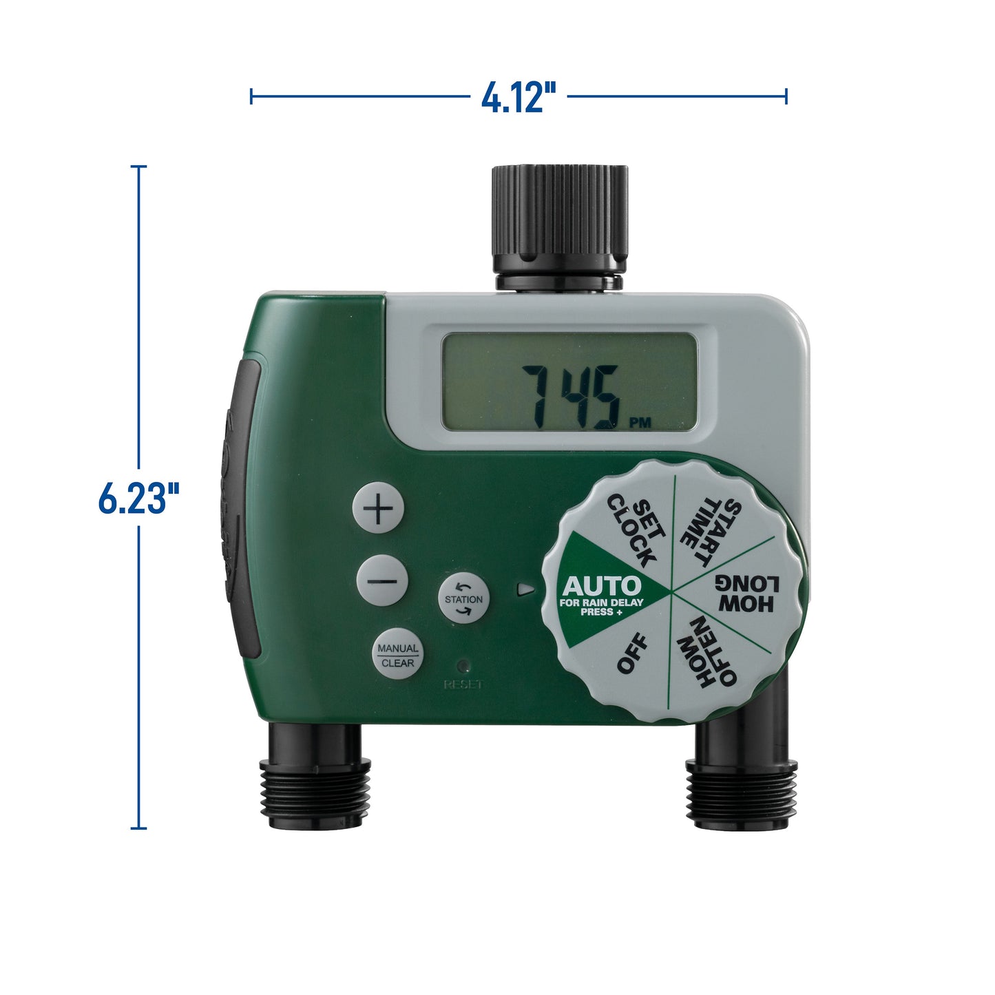 Digital 2 Outlet Hose Faucet Timer