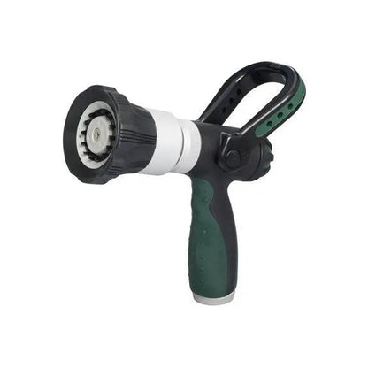 Orbit XL Stream Fire Hose Nozzle adjustable multi-pattern spray with green handle on Tampa Home & Garden Store
