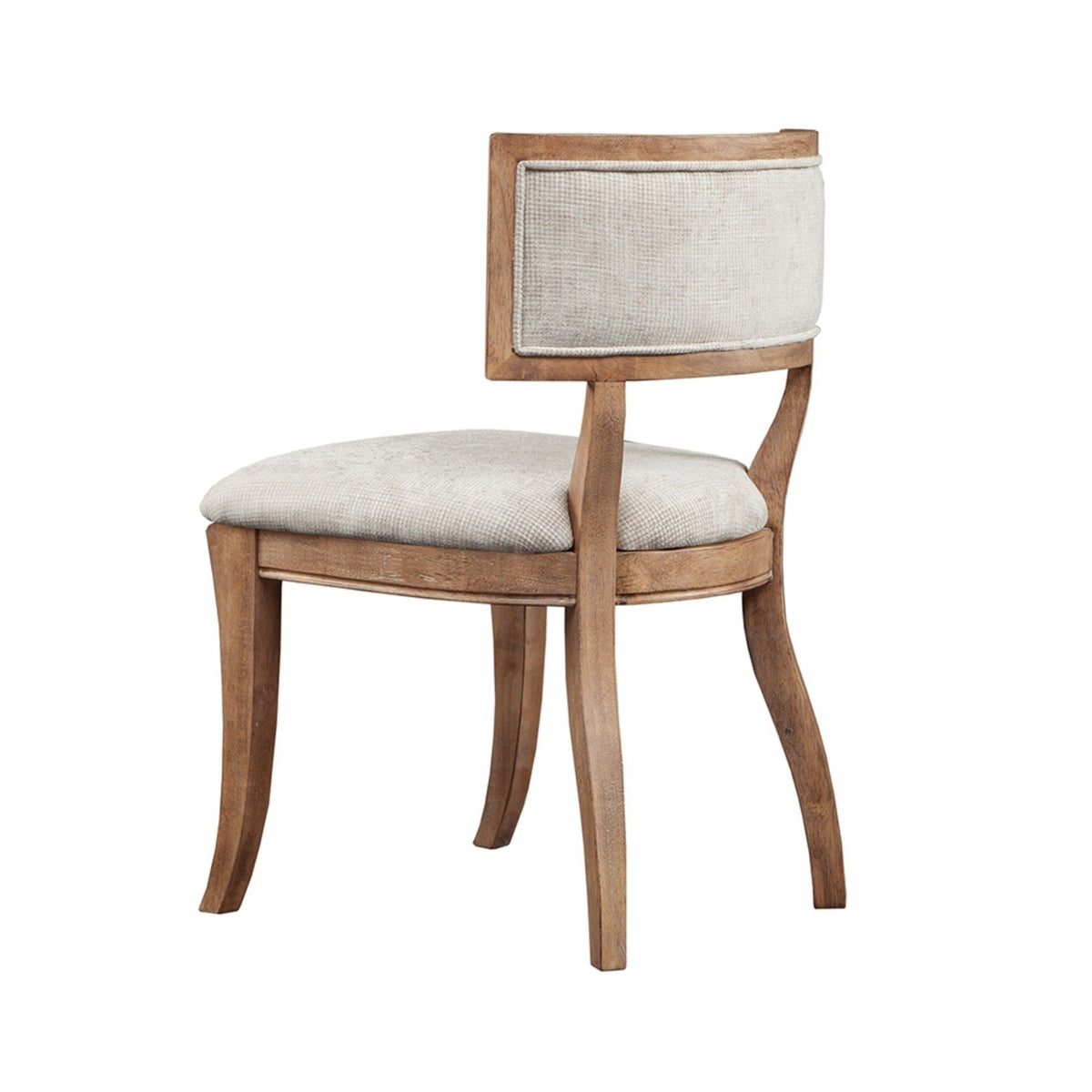 Beige curved-back dining chair set with wood frame, HouseOfZazla, set of 2 on Tampa Home & Garden Store