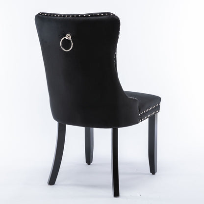Nikki High End Tufted Dining Chair Set of Two