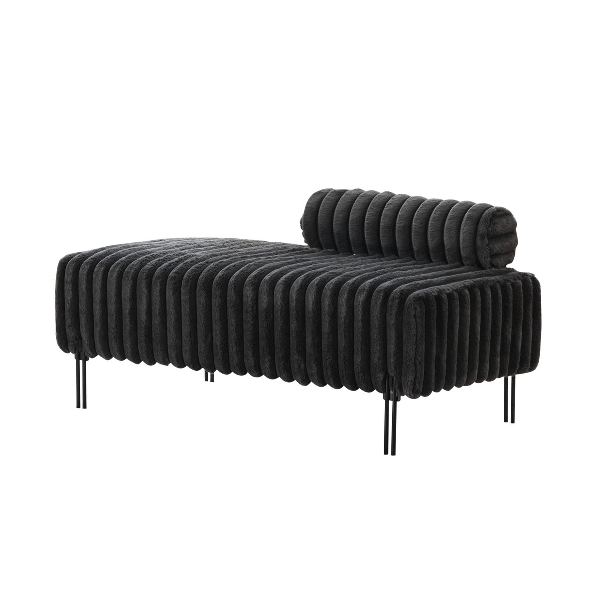 Mini dark gray velvet tufted loveseat with adjustable backrest by HouseOfZazla on Tampa Home & Garden Store