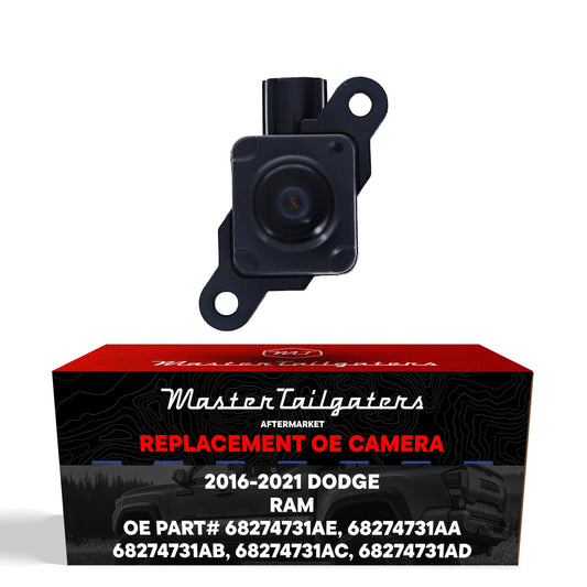 Dodge Ram OEM backup camera by Master Tailgaters black housing with mounting tab on Tampa Home & Garden Store