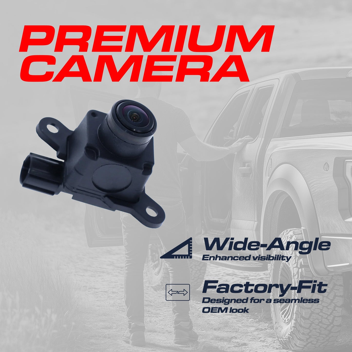 Dodge Ram OEM backup camera by Master Tailgaters with mounting bracket on Tampa Home & Garden Store