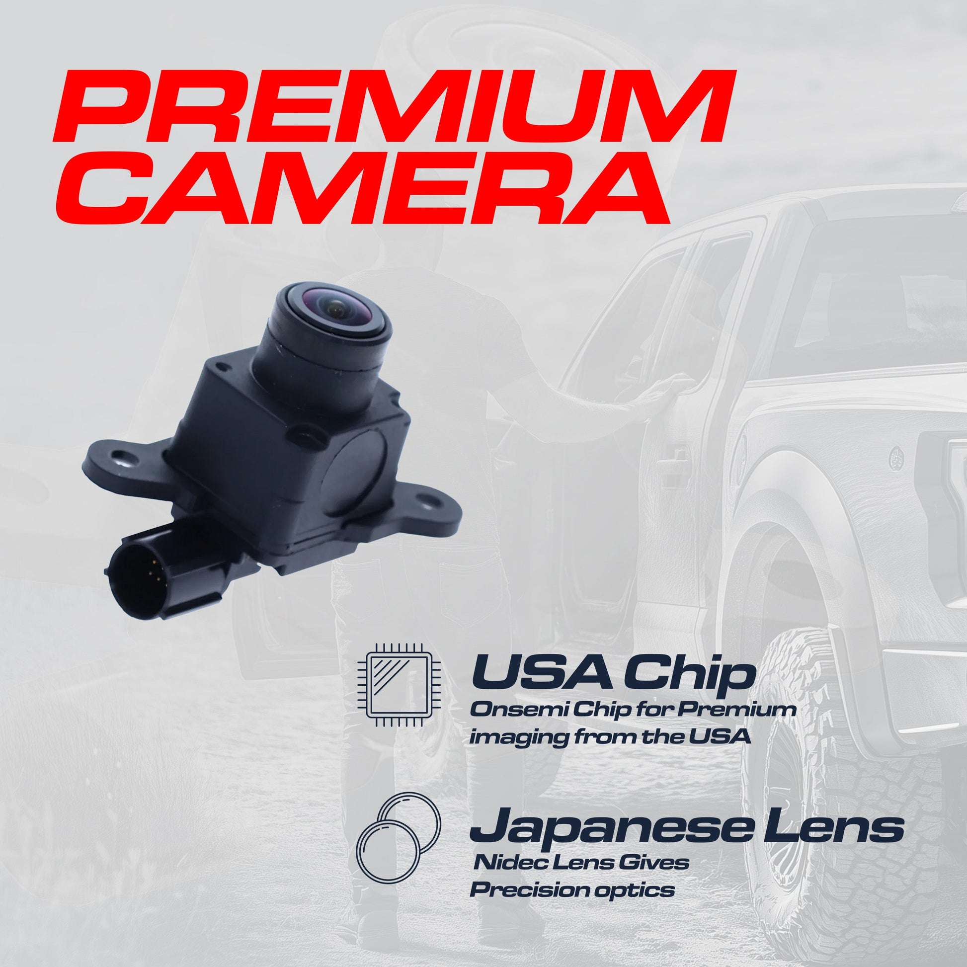 Dodge Ram OEM Replacement Backup Camera 2016-2021 black housing Master Tailgaters OE on Tampa Home & Garden Store