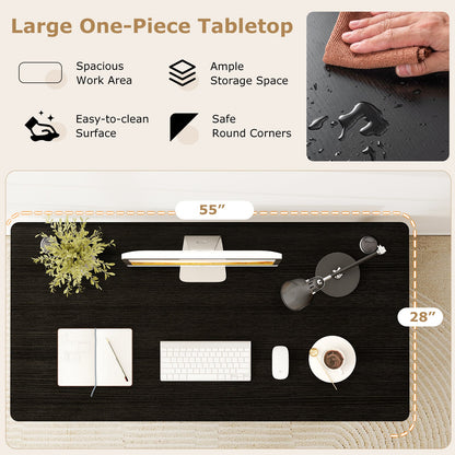 58 Inch x 28 Inch Universal Tabletop for Standard and Standing Desk Frame