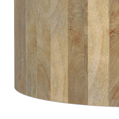 Millbury Drum Coffee Table, natural finish, wooden drum style by Unique Piece Furniture on Tampa Home & Garden Store