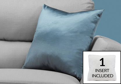 Blue velvet square throw pillow with insert included; hypoallergenic, Unique Piece Furniture on Tampa Home & Garden Store