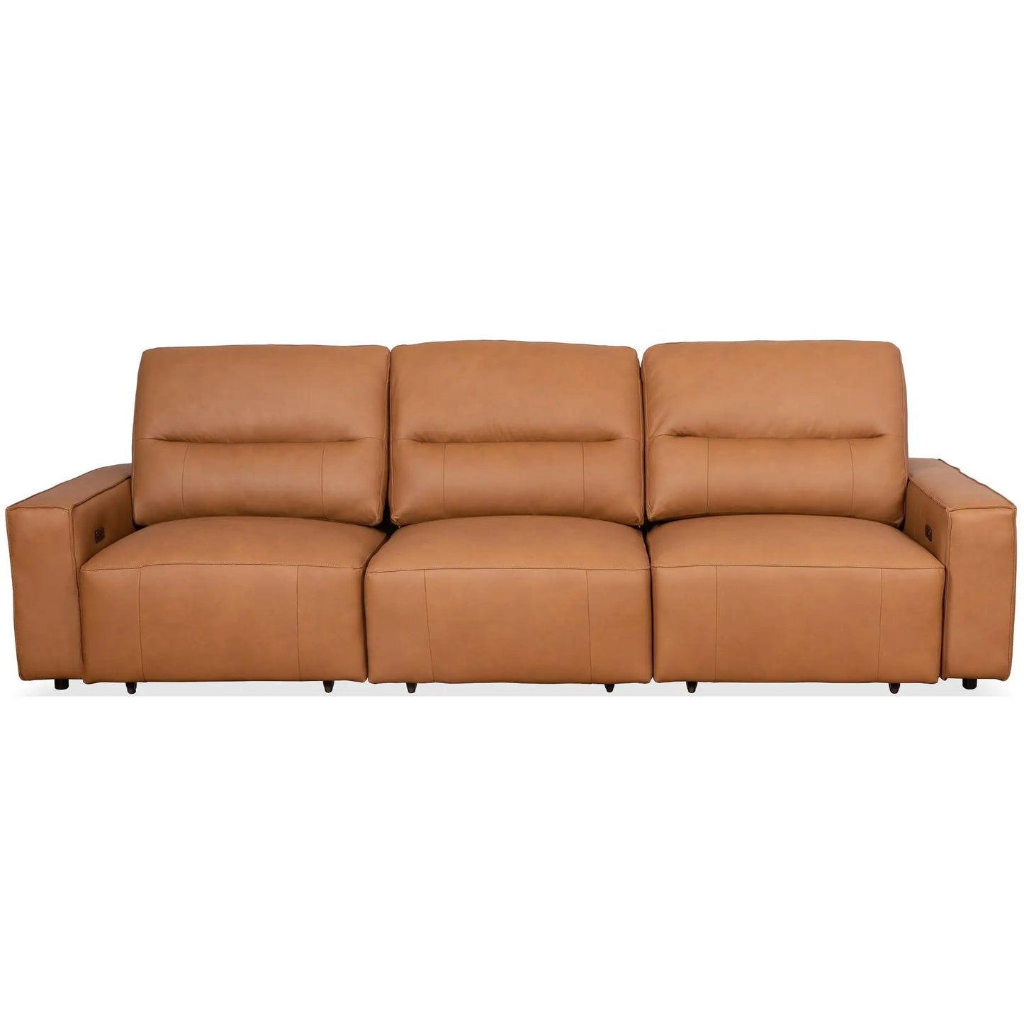 Grant triple power cognac sofa, reclining 3-seat sectional by Unique Piece Furniture on Tampa Home & Garden Store