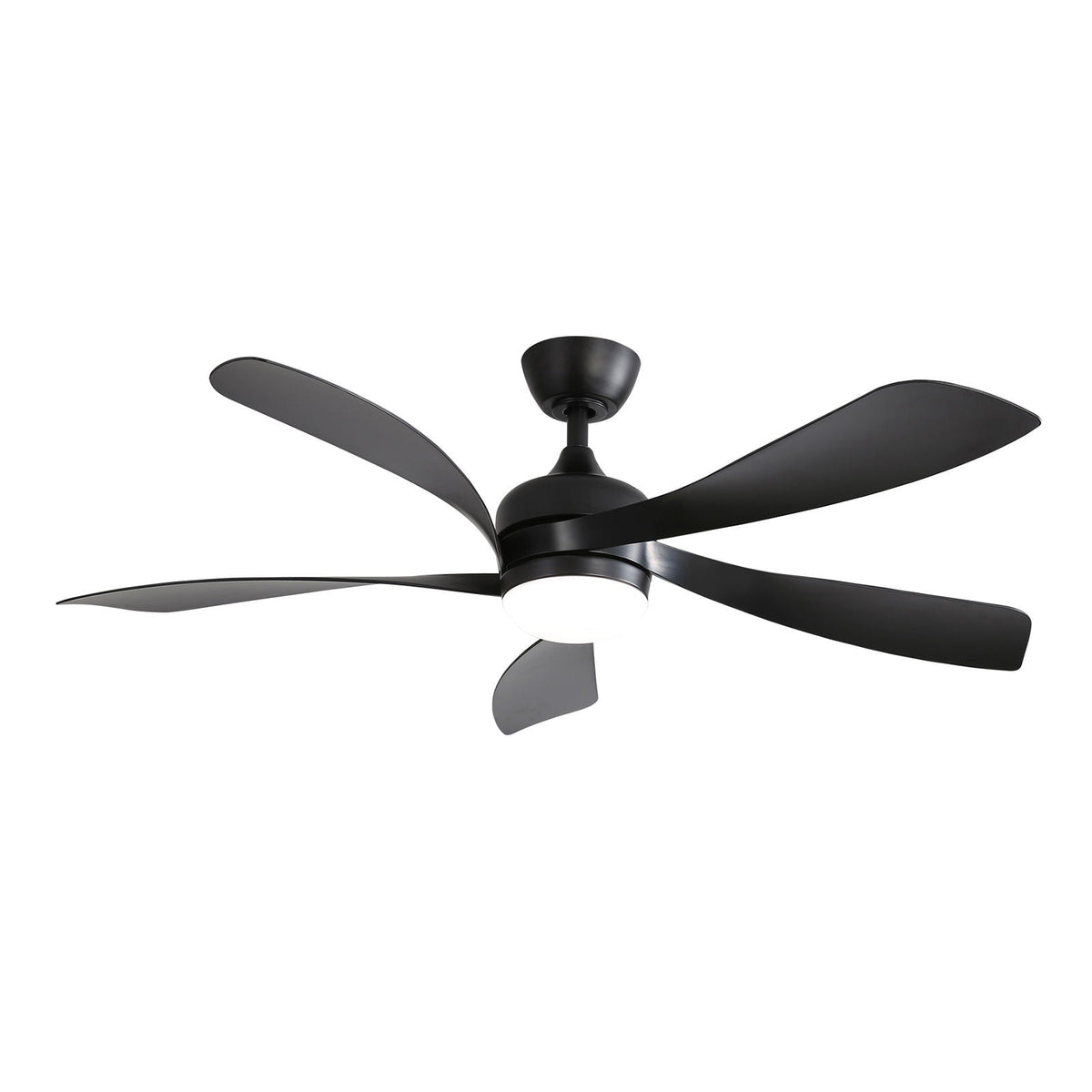 Ceiling Fan with black blades and 3-color dimmable LED light by HouseOfZazla on Tampa Home & Garden Store