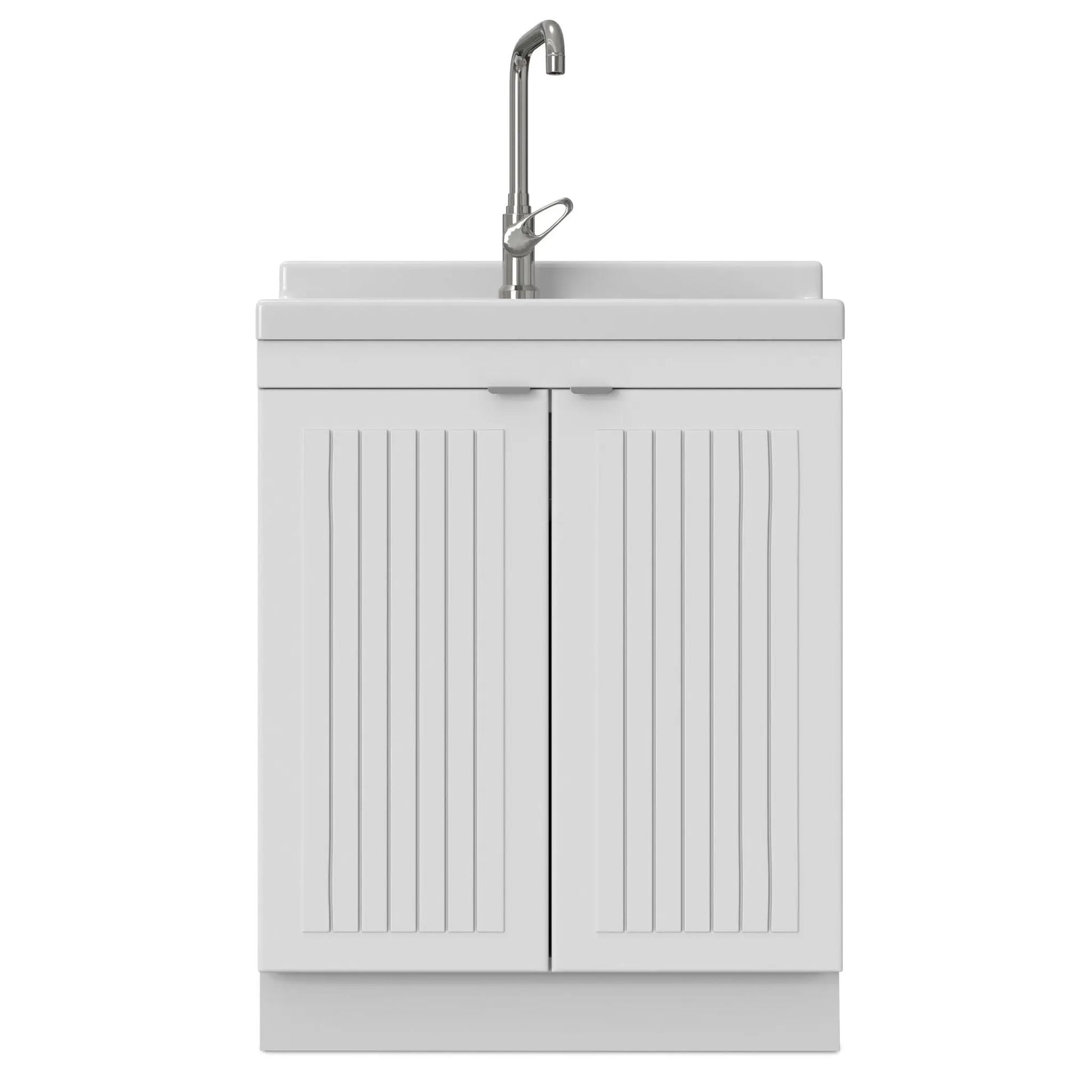 Murphy laundry cabinet with faucet and stainless steel sink by Unique Piece Furniture on Tampa Home & Garden Store