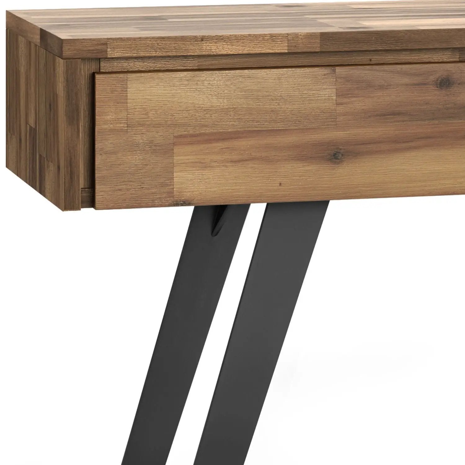 Lowry Console Sofa Table natural wood with metal legs Unique Piece Furniture on Tampa Home & Garden Store