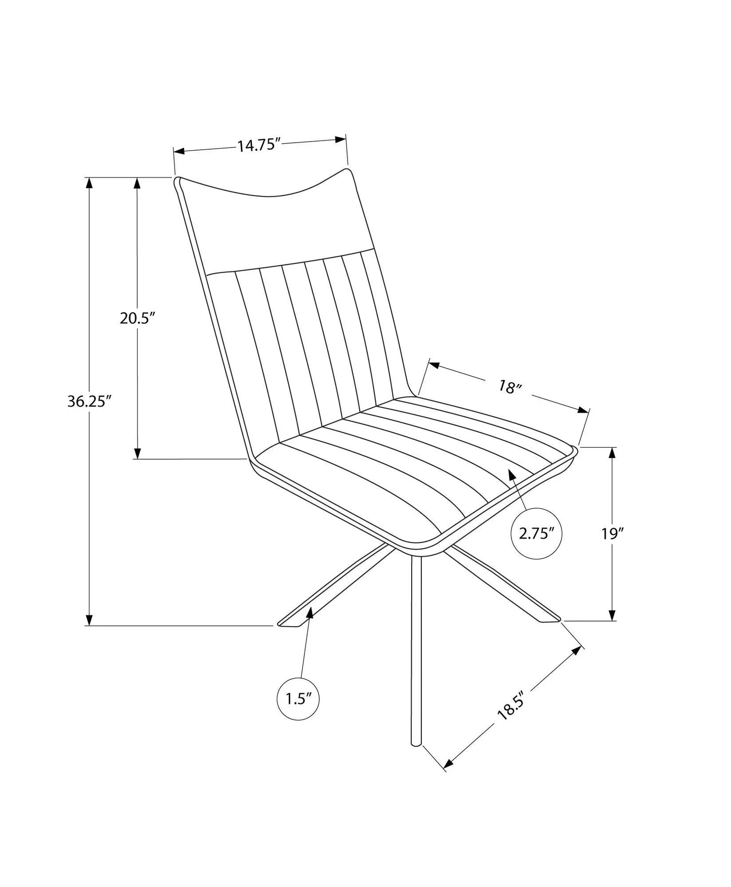 Dining Chair Side Upholstered Dining Room Modern