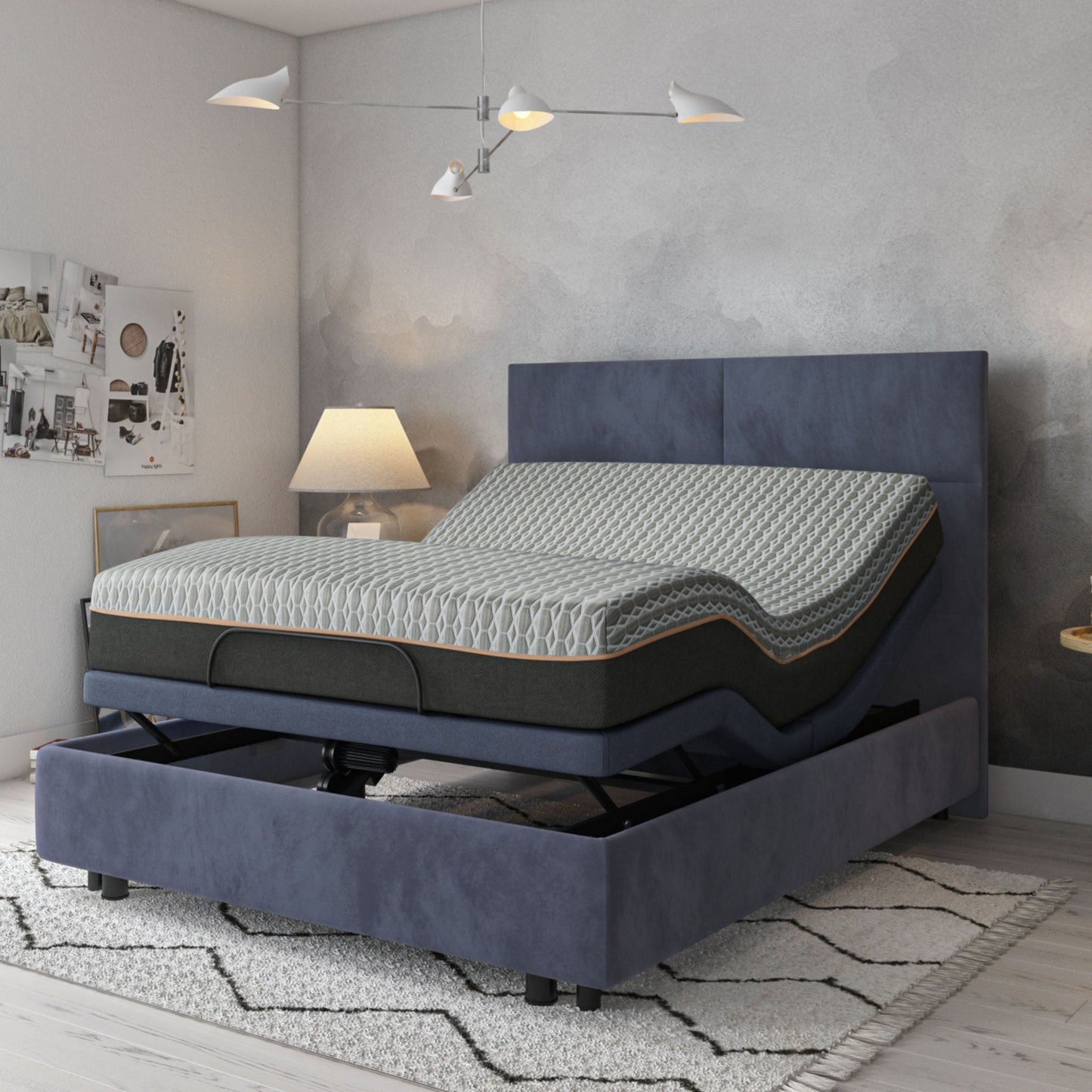 Copper Lux Hybrid 12in Mattress copper-infused memory comfort layer and coil system on Tampa Home & Garden Store