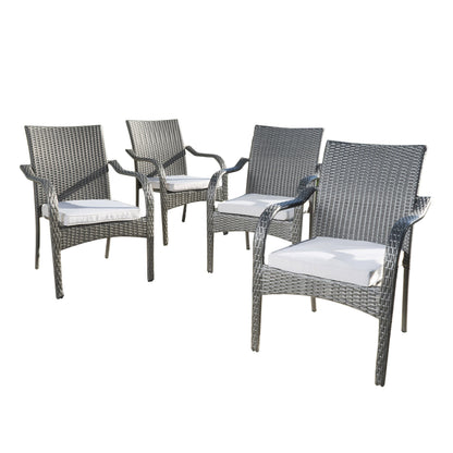 6 Piece Outdoor Acacia Wood Dining Set and Chairs