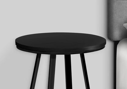 Accent Table round; black top with slender legs for a modern look on Tampa Home & Garden Store
