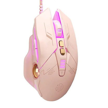 Fashion Office USB laptop mouse FLIPSTYLEZLLC pink gaming mouse with RGB lighting on Tampa Home & Garden Store