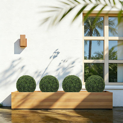 Artificial Green Topiary Balls and Garden Decor