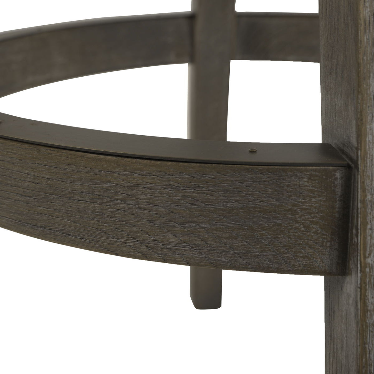 Williams Swivel Bar Stool with Armrests, solid hardwood frame in dark brown finish on Tampa Home & Garden Store
