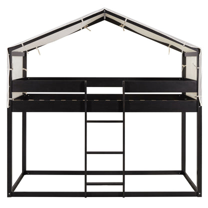 Sturdy Pinewood Bunk Bed and the Kids Play Tent