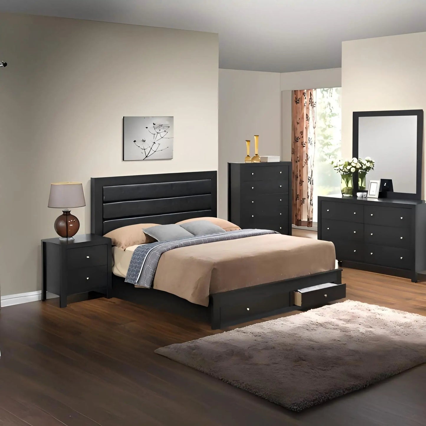 Elegant Storage Bed for Cozy Bedroom Spaces