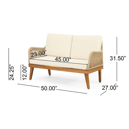 Hueber 4 Seater Outdoor Chat Set And Cushions