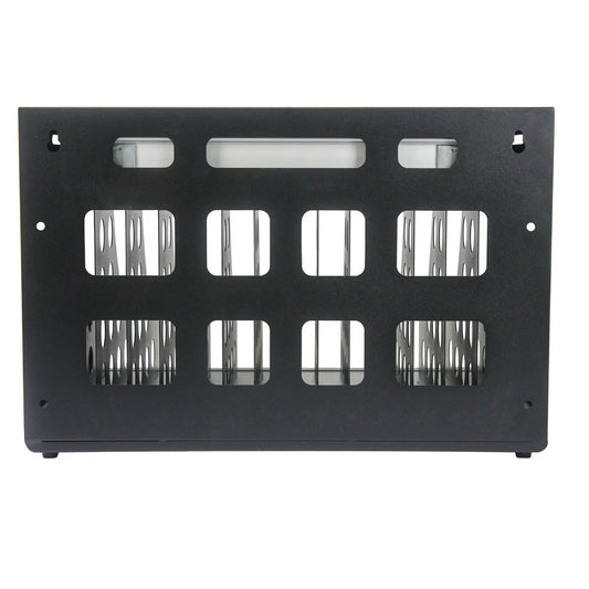 16 Bay Laptop Charging Cabinet with locking, black metal front with ventilation cutouts on Tampa Home & Garden Store