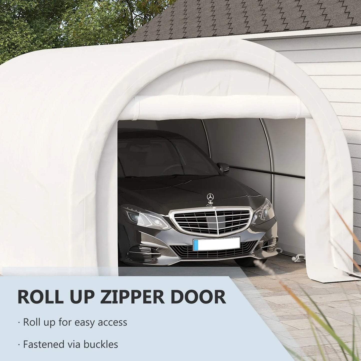 Outsunny 10x16 Carport with Heavy Duty Tent