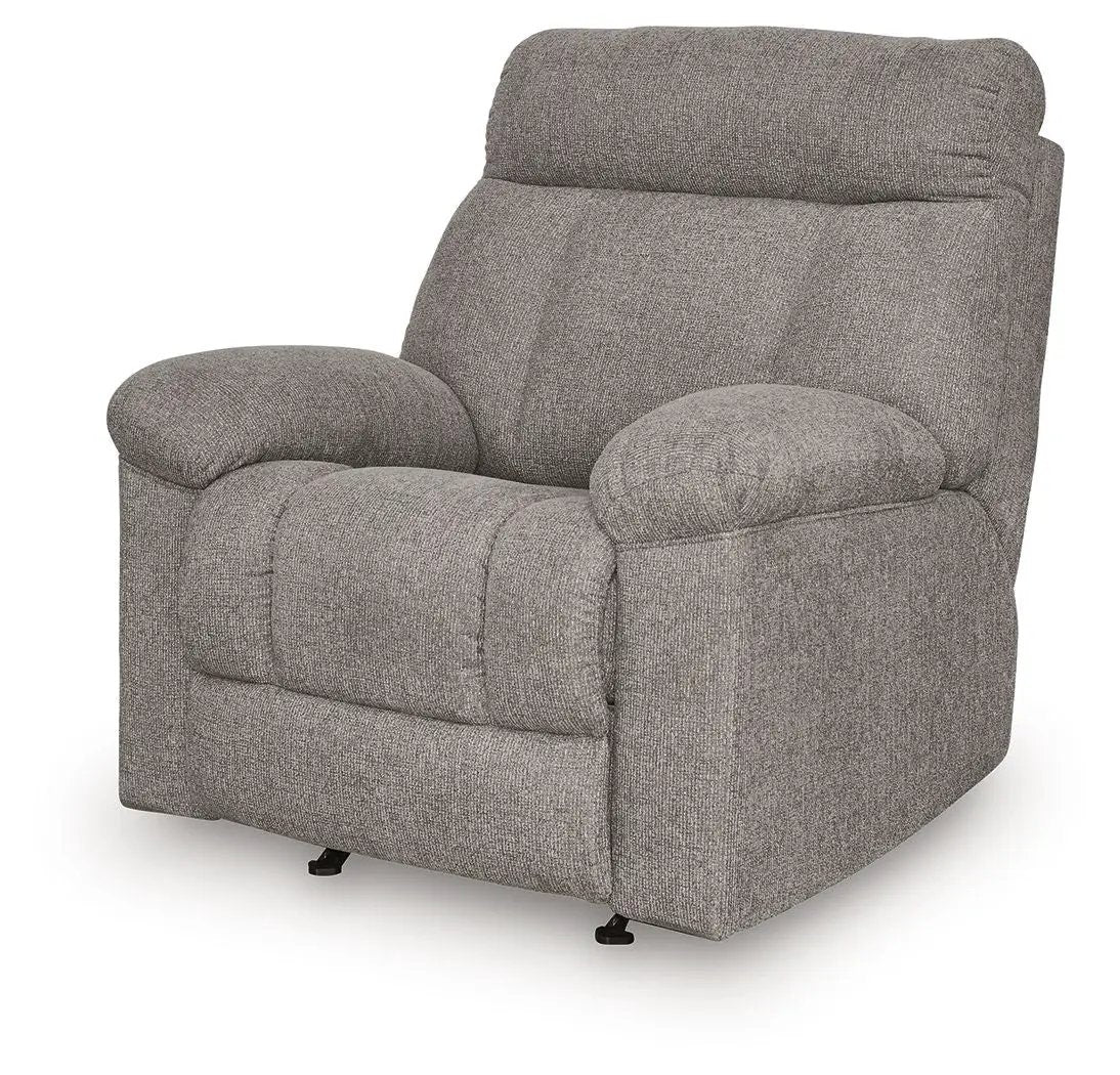 Hoyne Park Rocker Recliner in gray textured fabric by Unique Piece Furniture on Tampa Home & Garden Store