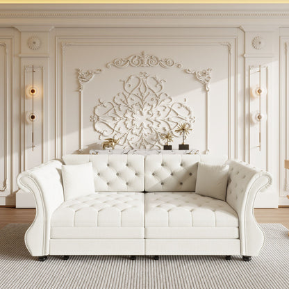 Oversized Chesterfield Sofa and a Pull Out Bed