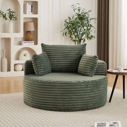 Modern single sofa with a backrest pillow