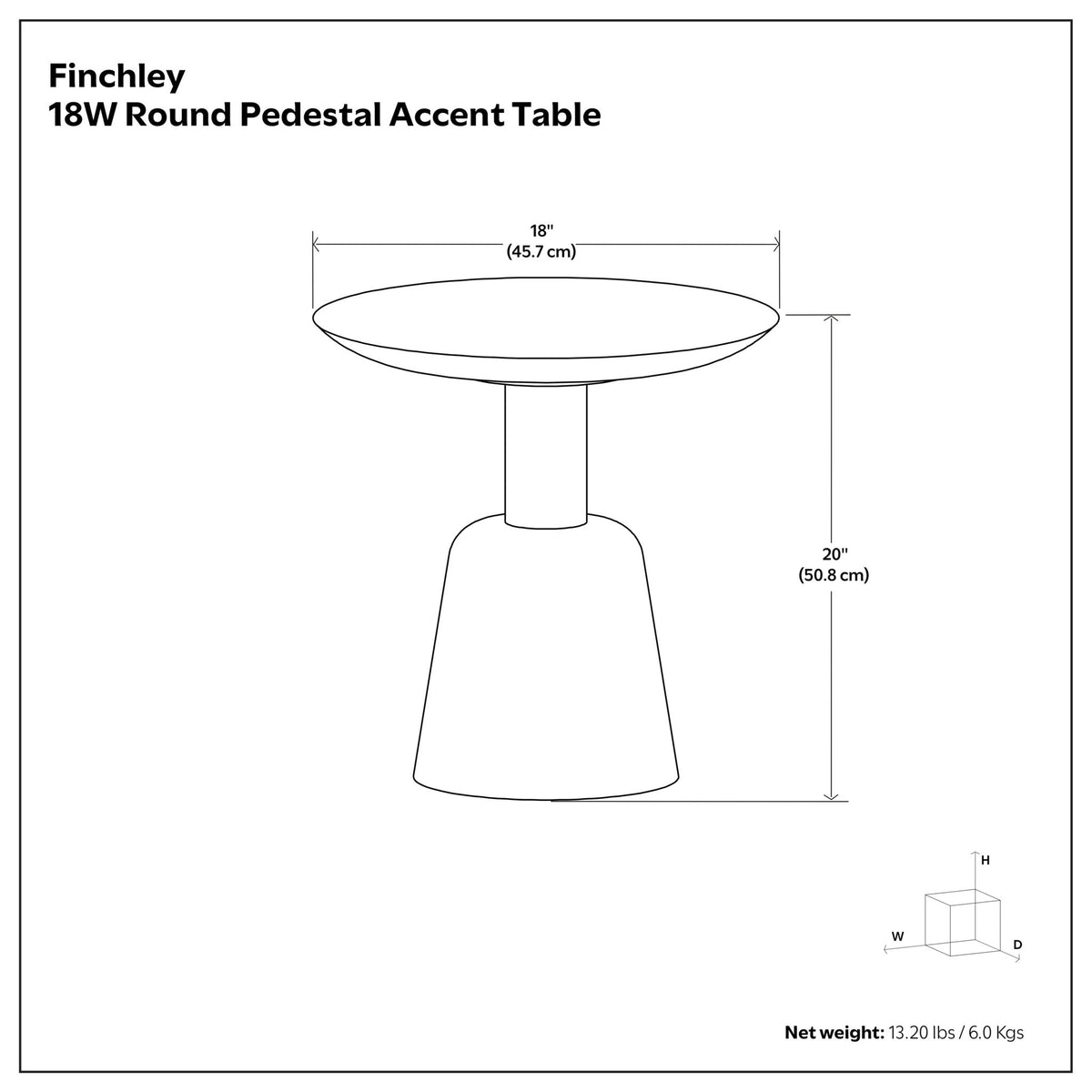 White washed round pedestal side table with sculptural base, 18 in dia, 20 in high HouseOfZazla on Tampa Home & Garden Store