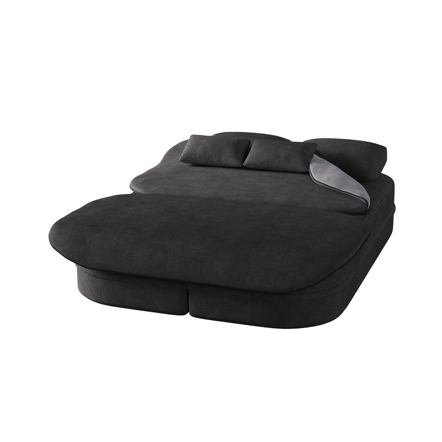 Foldable Sofa Bed with a Multi Functional Blanket