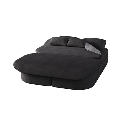 Foldable Sofa Bed with a Multi Functional Blanket