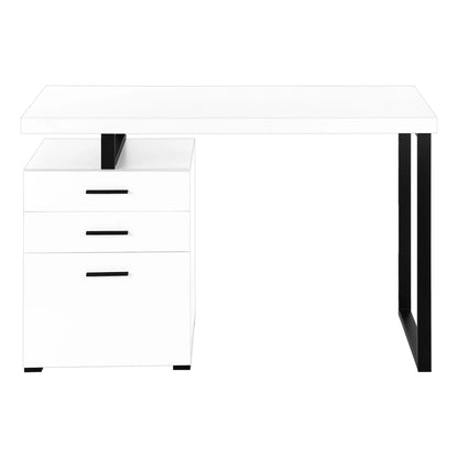 Left or Right Computer Desk with Ample Drawers