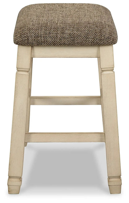 Bolanburg Upholstered Bar Stools Set Of Two Beige
