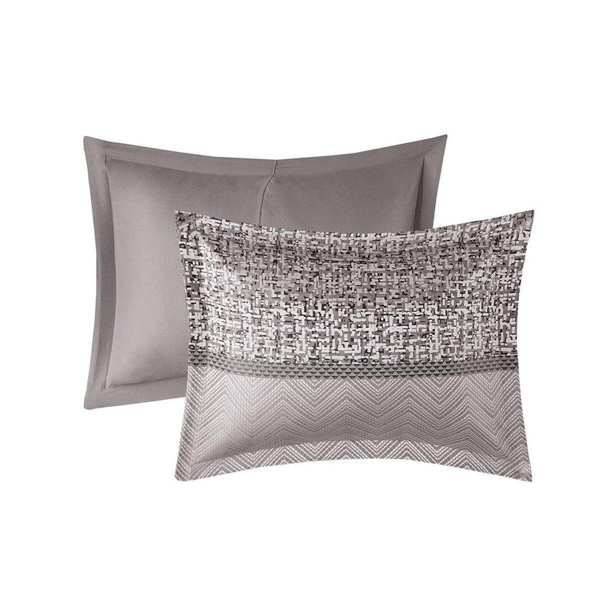 7 Piece Jacquard Comforter Set and Pillows