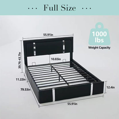 Upholstered Platform Bed Frame With Usb Charging