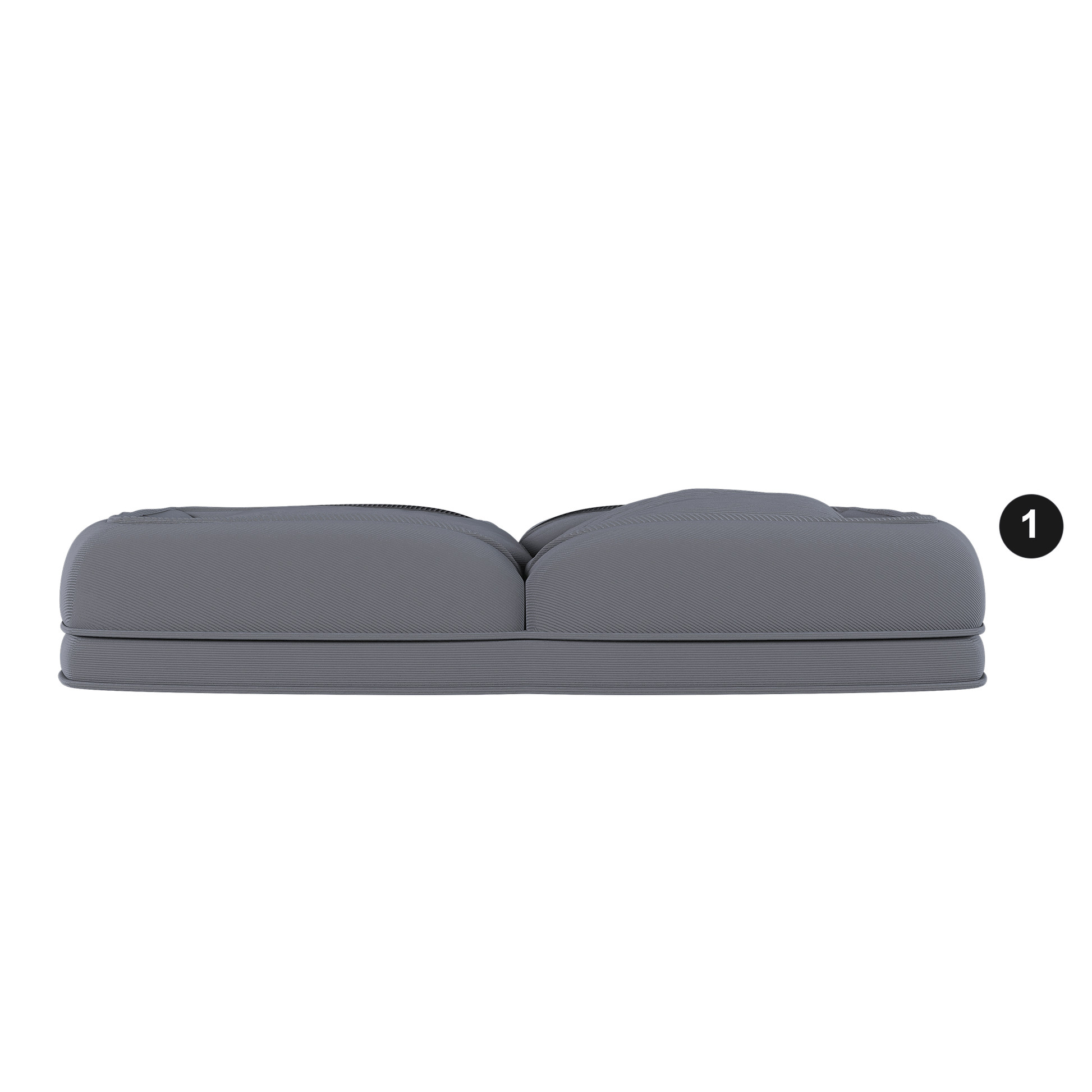 Upholstered Human Dog Bed for Adults and Pets in gray fabric, HouseOfZazla bean bag sofa on Tampa Home & Garden Store