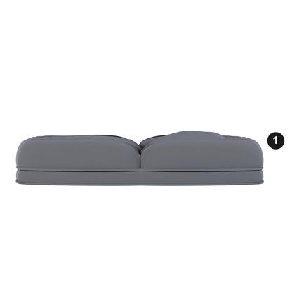 Upholstered Human Dog Bed for Adults and Pets in gray fabric, HouseOfZazla bean bag sofa on Tampa Home & Garden Store